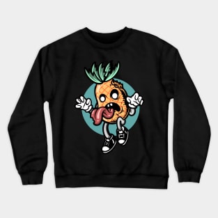 Cartoon Zombie Pineapple Crewneck Sweatshirt